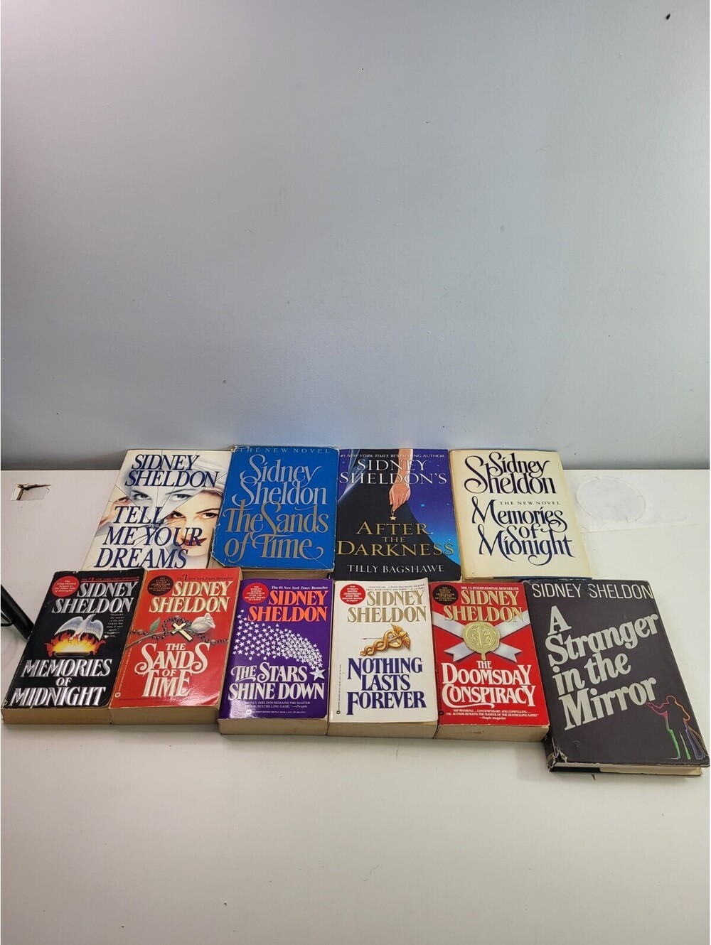 Sidney Sheldon Book Lot of 10 Mixed Hardcover Paperback Thriller Novel Set